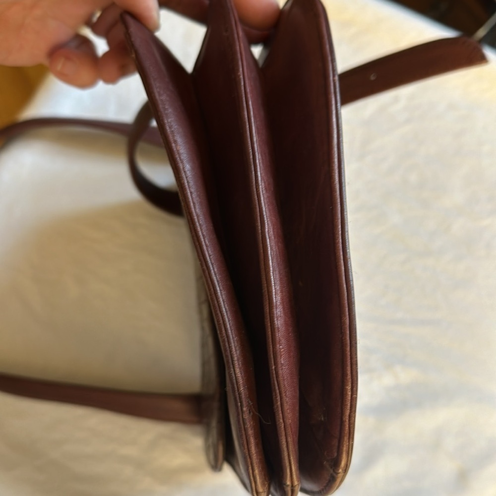 Vintage Fossil Croc Printed Small Leather Crossbody Bag - Picture 7 of 8